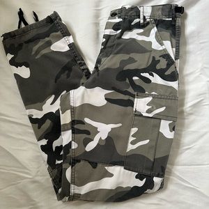 Vintage Woodland Camo Army Cargo Pants Small Regular